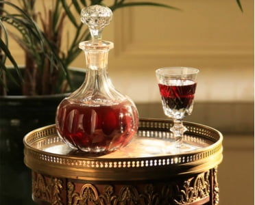 Vintage bottles of wine